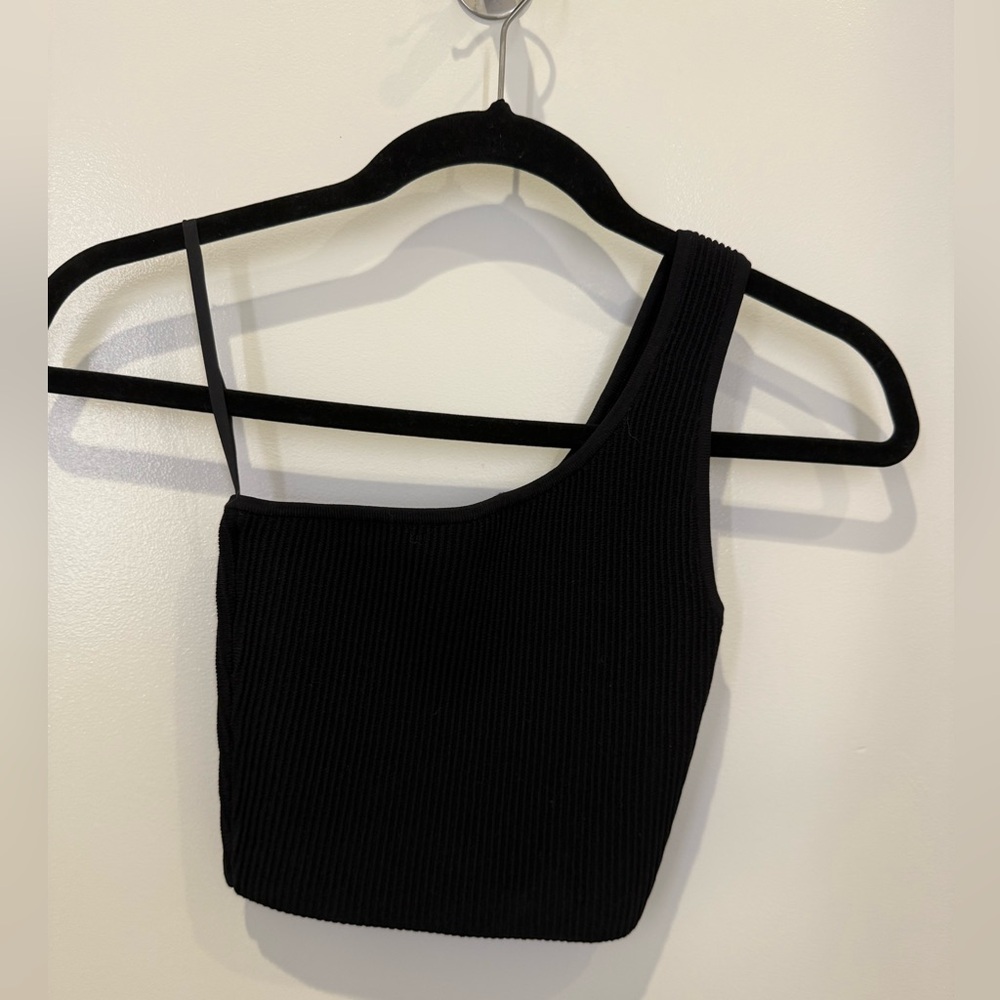 Aritzia Babaton Sculpt Knit One-Shoulder Tank